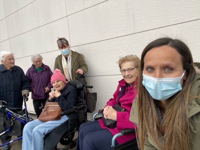 residents on a trip to M&S