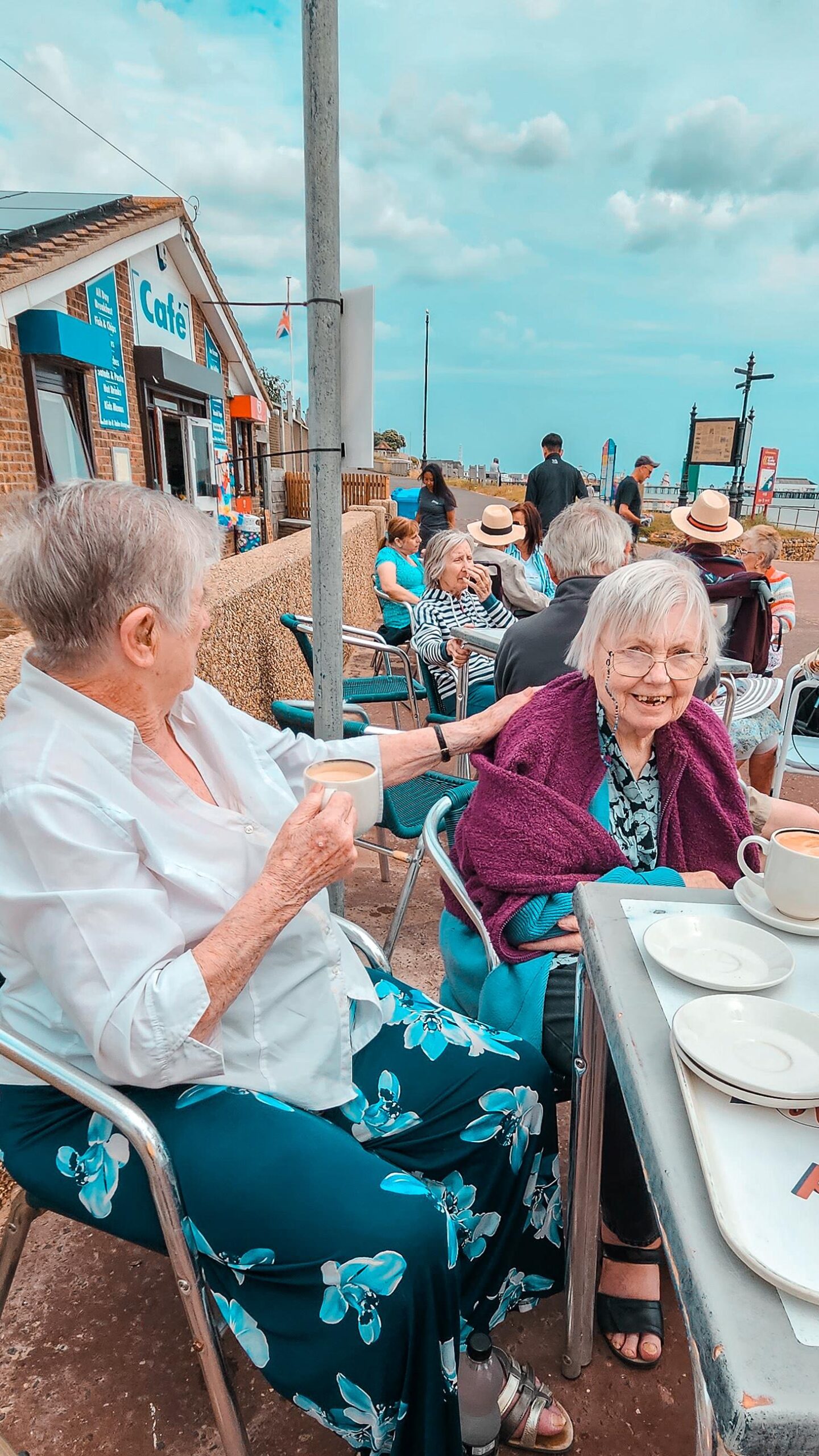 residents at the seaside